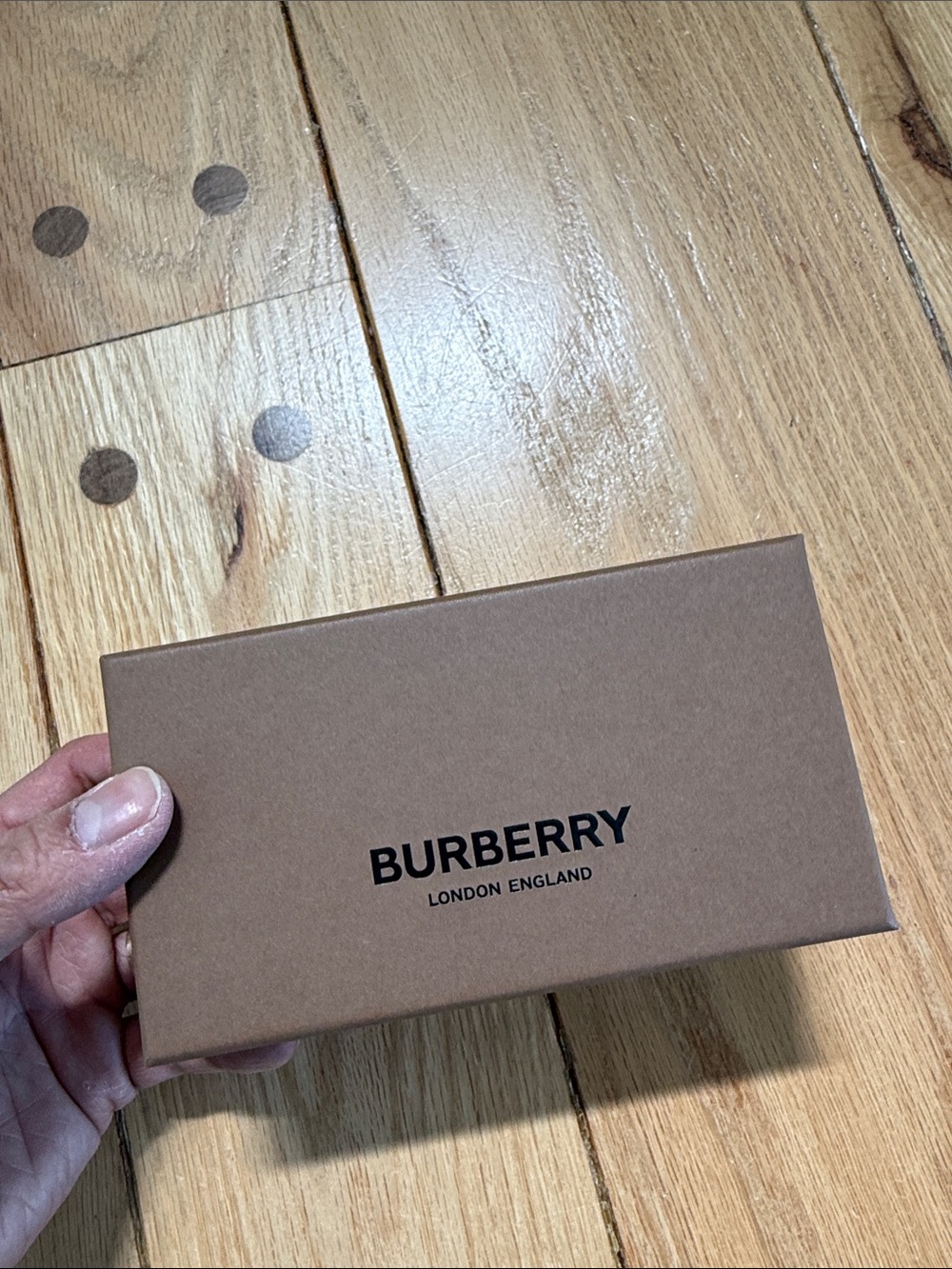 Burberry Brown Gift Box with Black Logo 6.25”x3.25”x1.5”